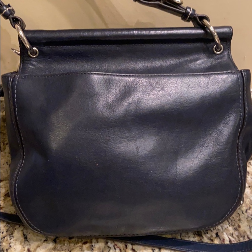 Coach Vintage Navy Blue Saddle Bag - Picture 3 of 4